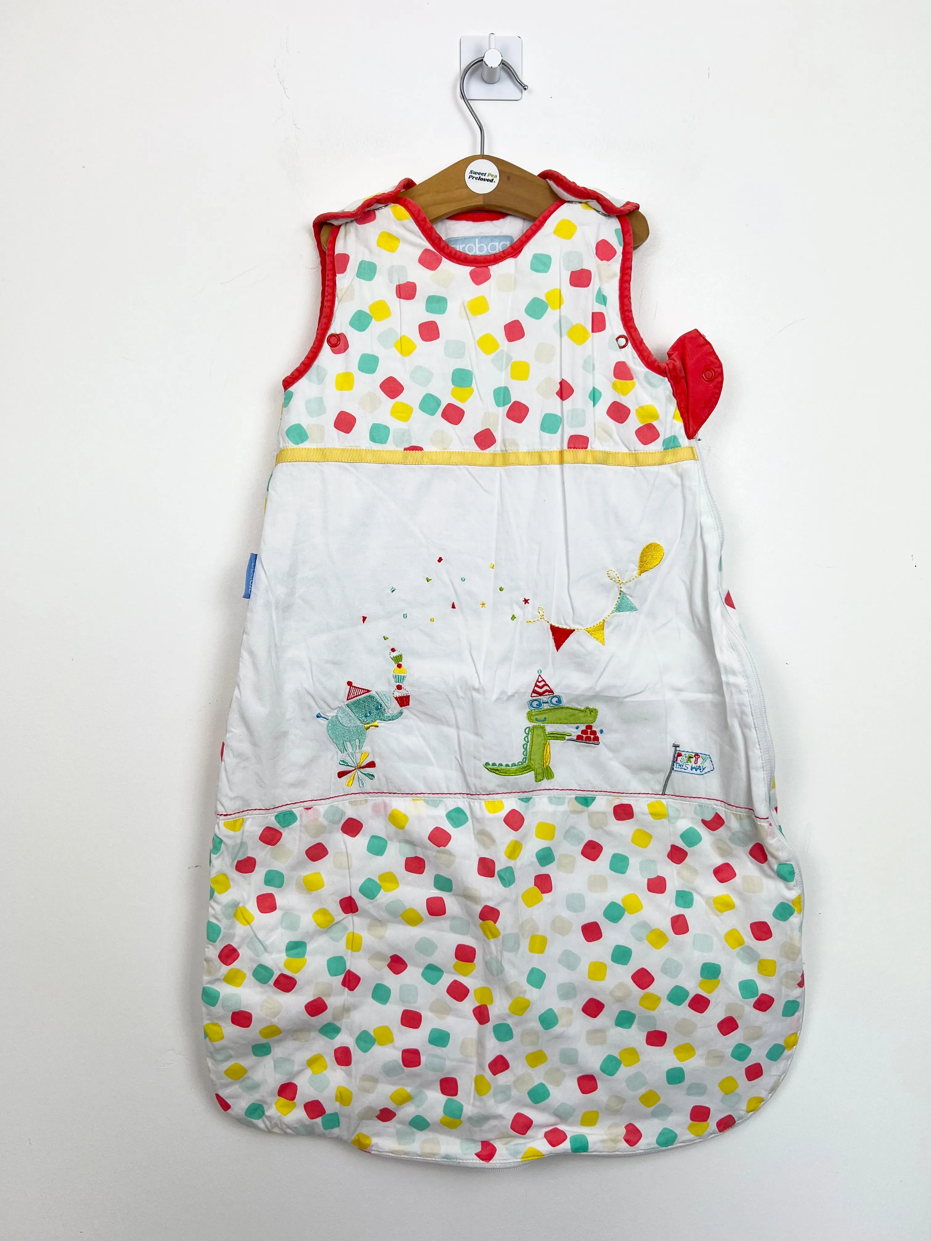 0-6m Grobag Party animals sleeping bag 2.5 tog
