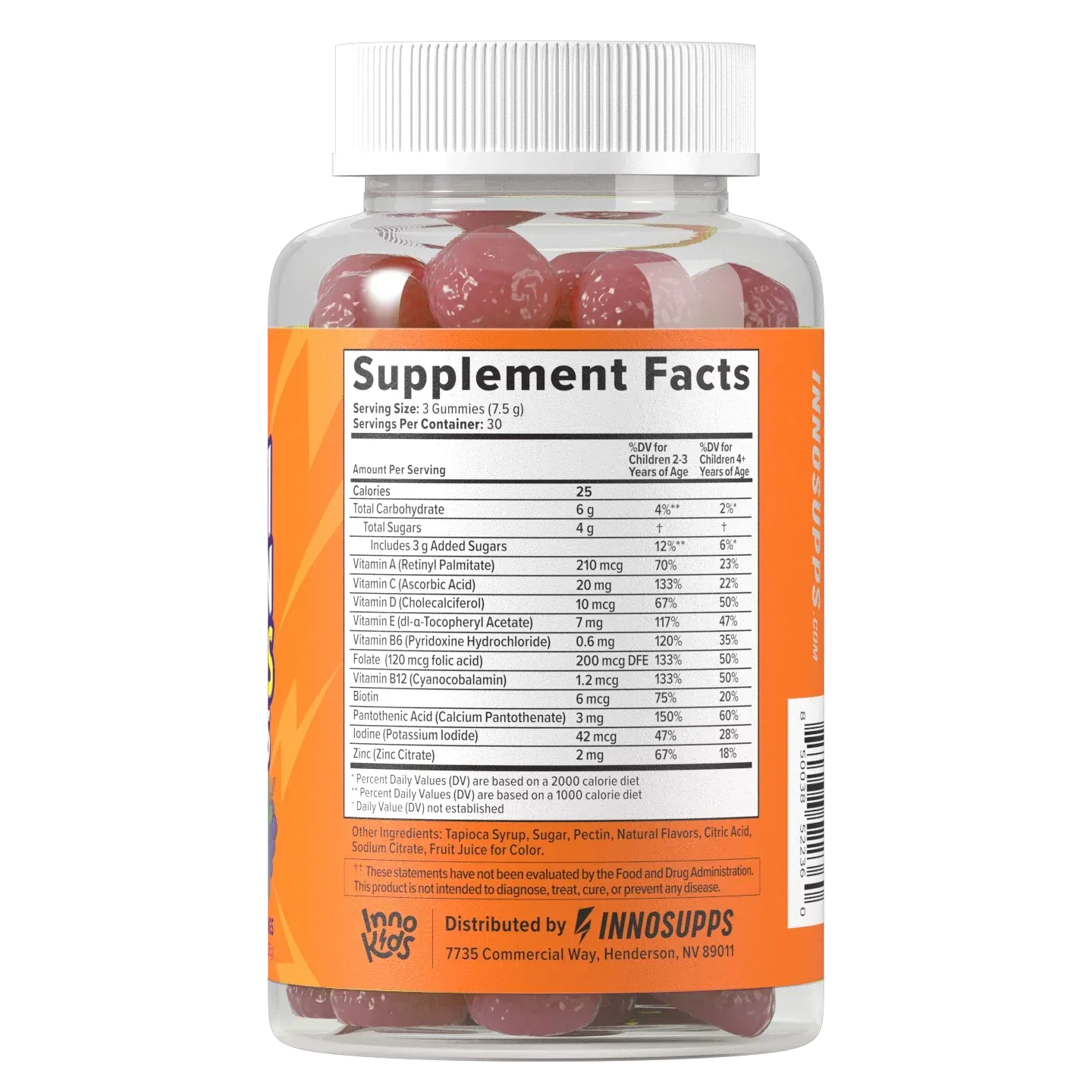 3 Bottles of Multivitamin Gummies For Kids