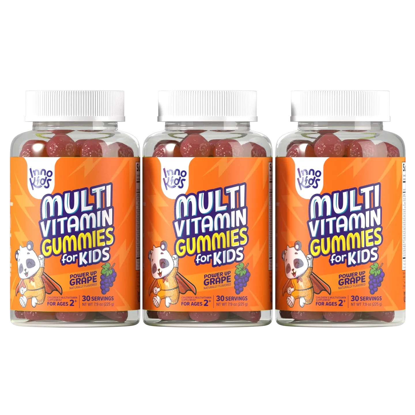 3 Bottles of Multivitamin Gummies For Kids