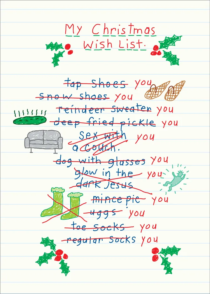 589 Wish List (Christmas Card)