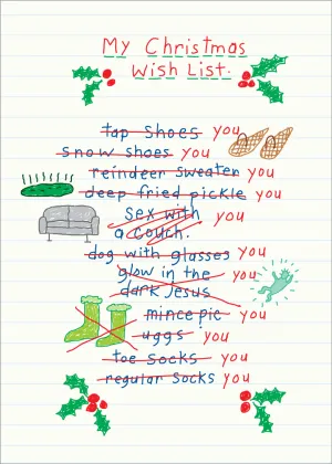589 Wish List (Christmas Card)