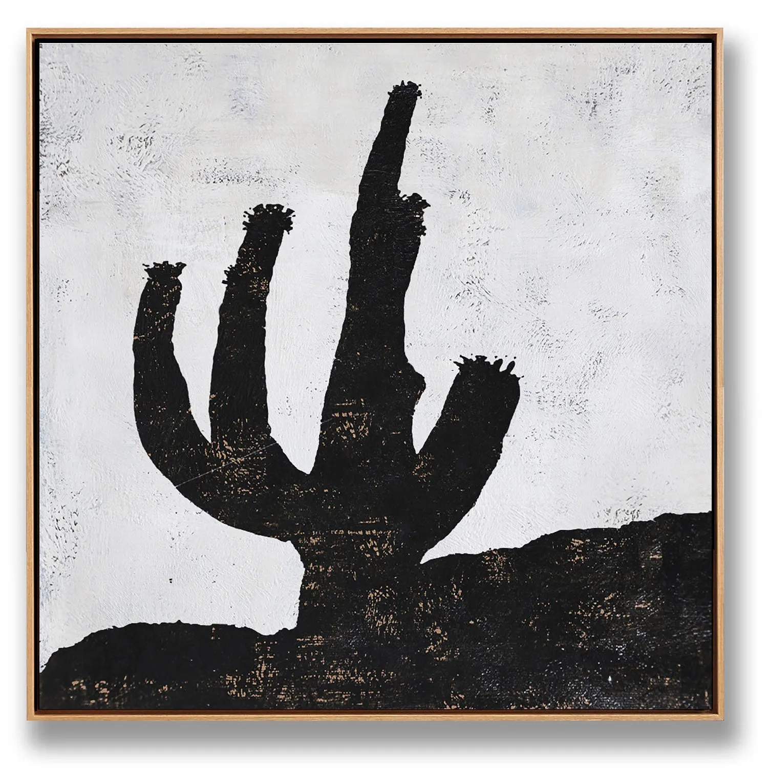 Abstract Cactus Painting H262S