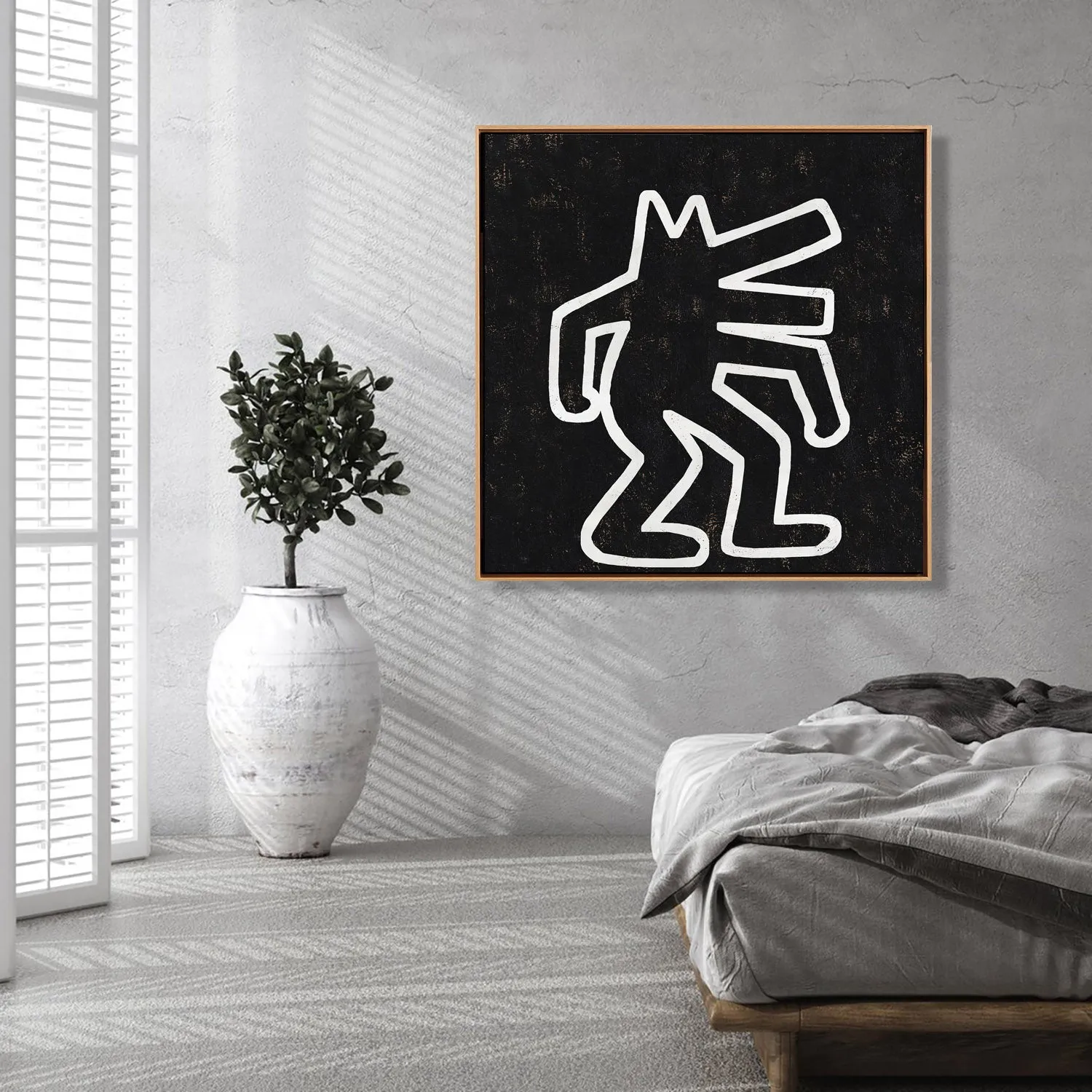 Abstract Dancing Man Painting H304SR