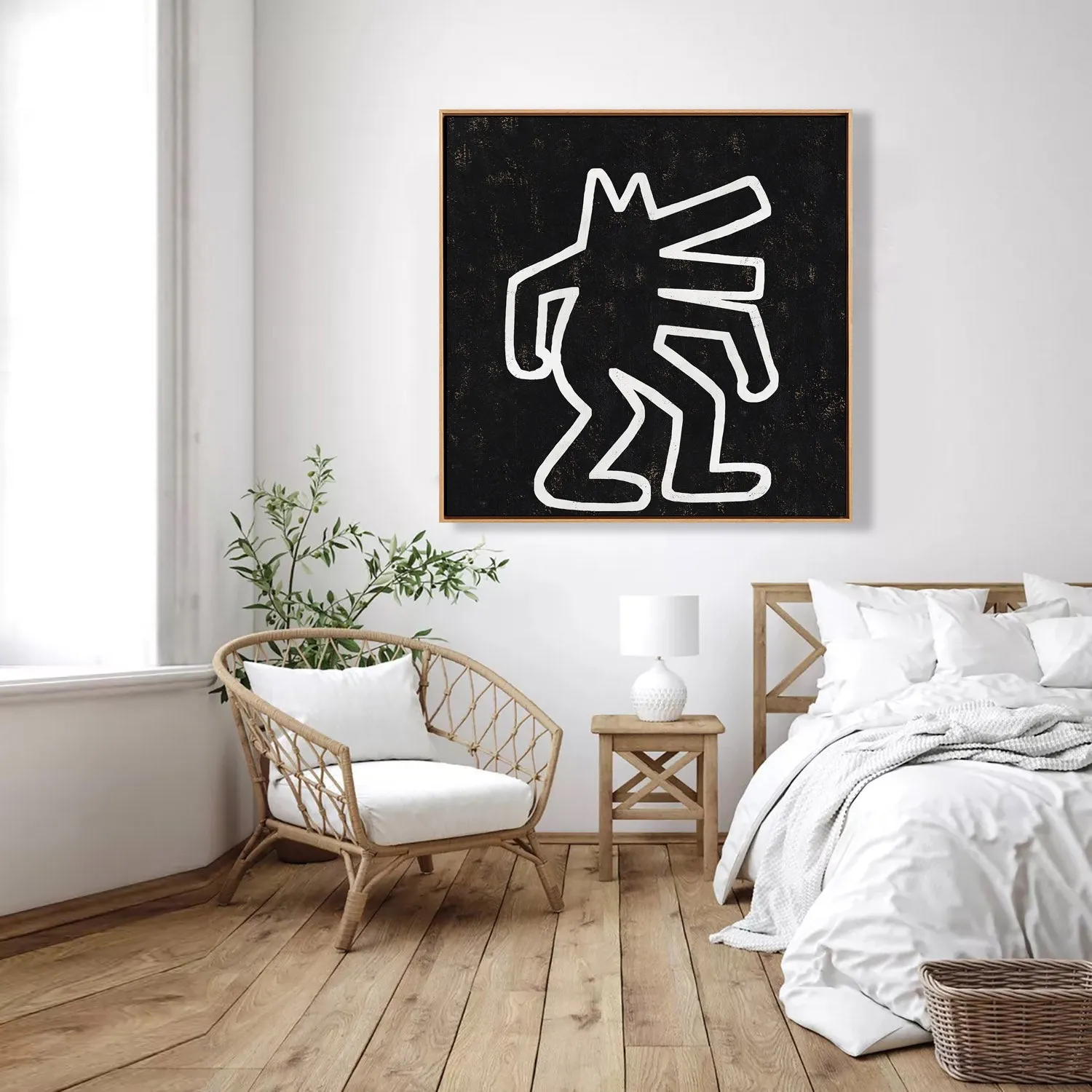 Abstract Dancing Man Painting H304SR