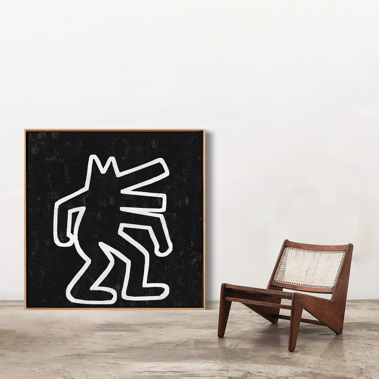 Abstract Dancing Man Painting H304SR