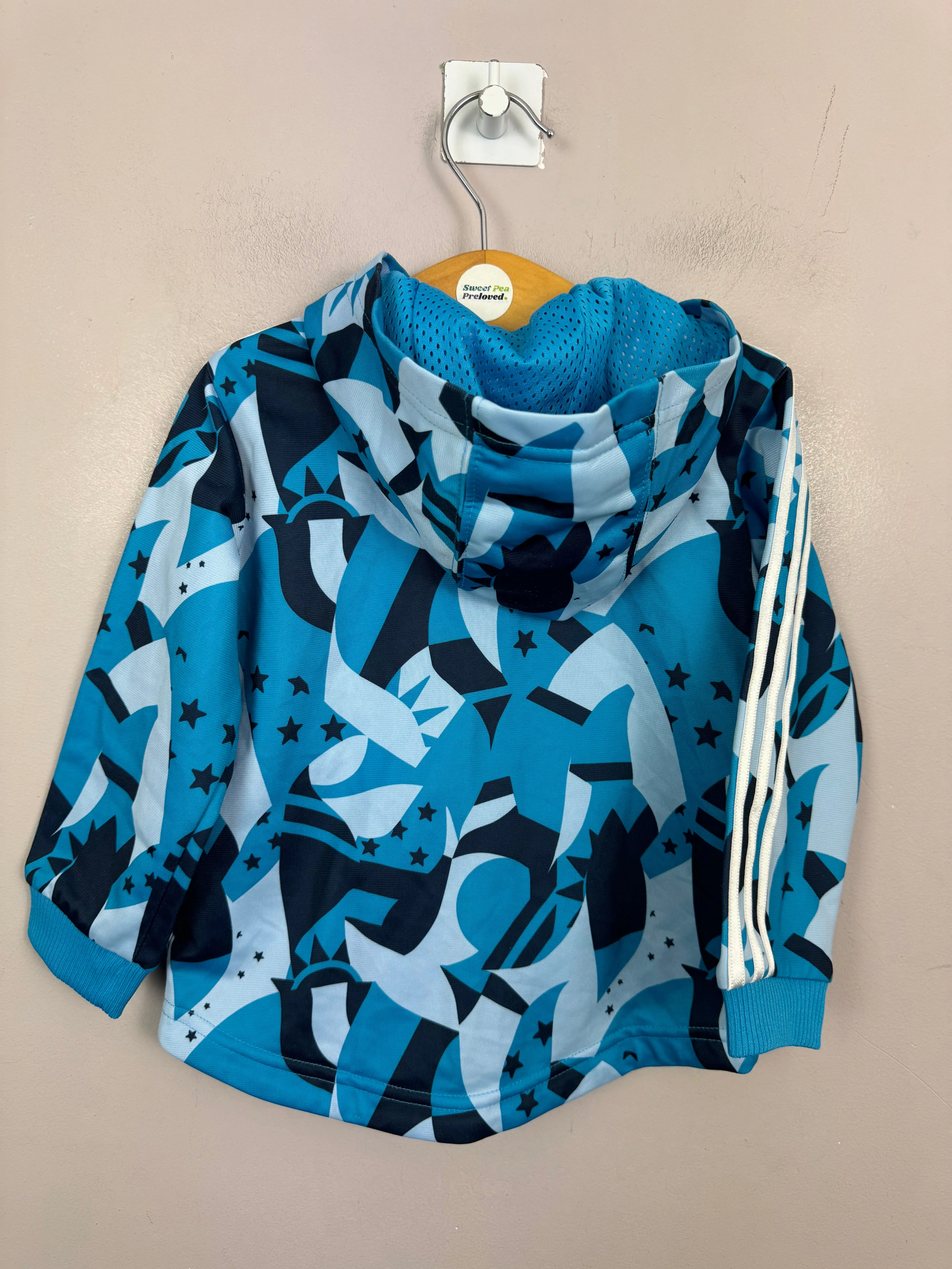 Adidas Turquoise Zip Hoodie 9-12m