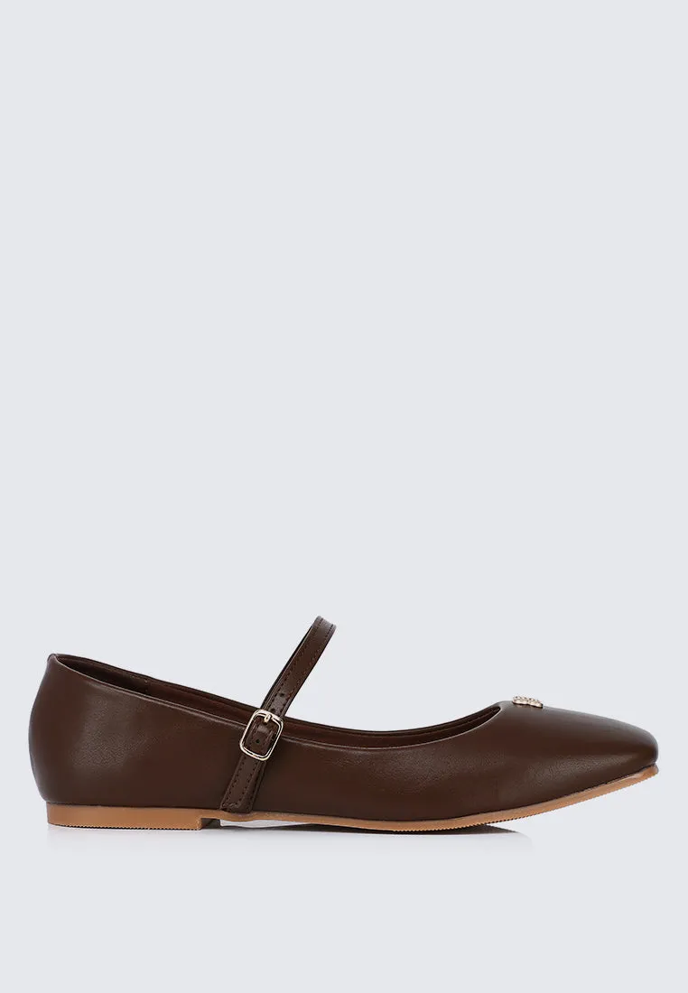 Aimee Comfy Ballerina In Espresso