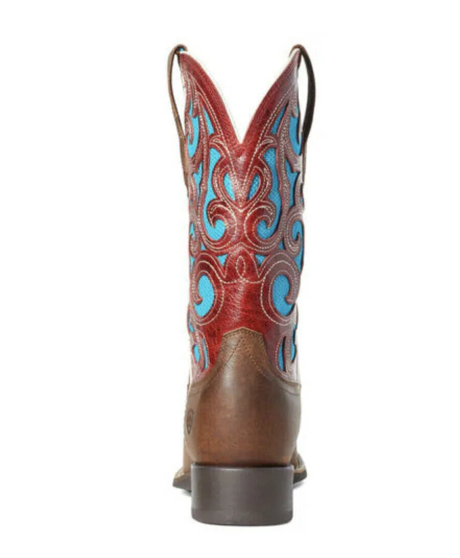 Ariat Ladies Karma VentTEK Brown Square Toe Boots 10036025