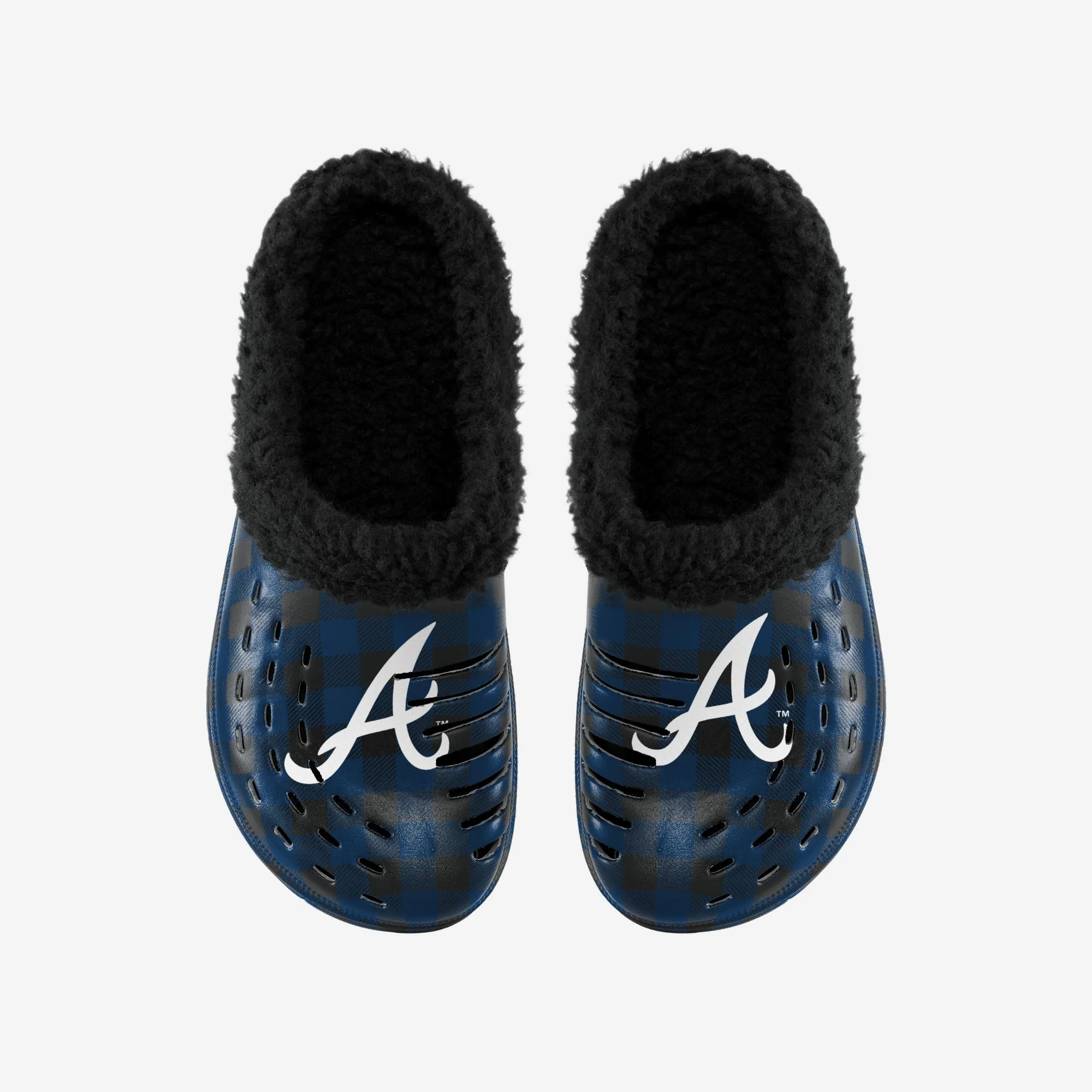 Atlanta Braves Sherpa Lined Buffalo Check Clog