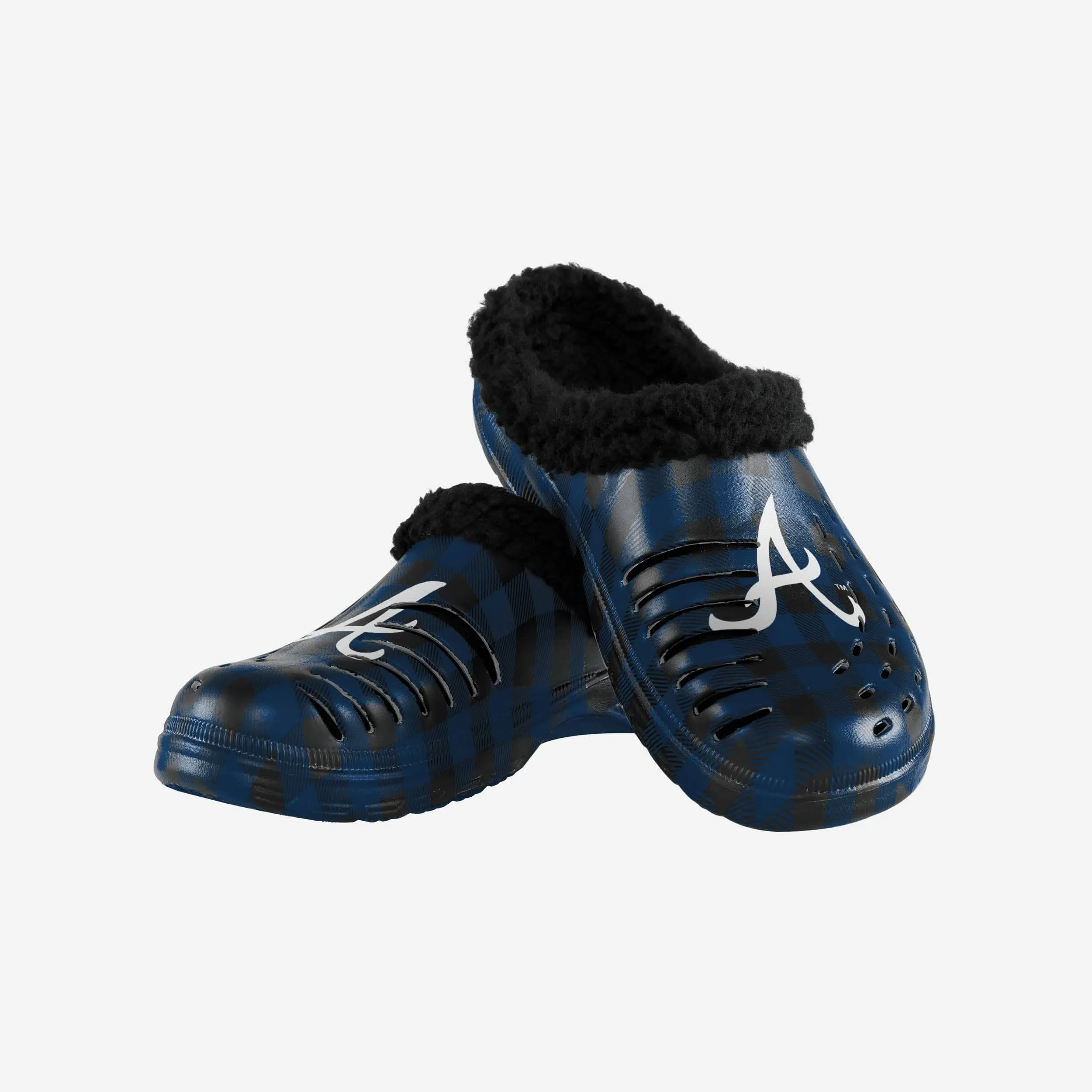 Atlanta Braves Sherpa Lined Buffalo Check Clog