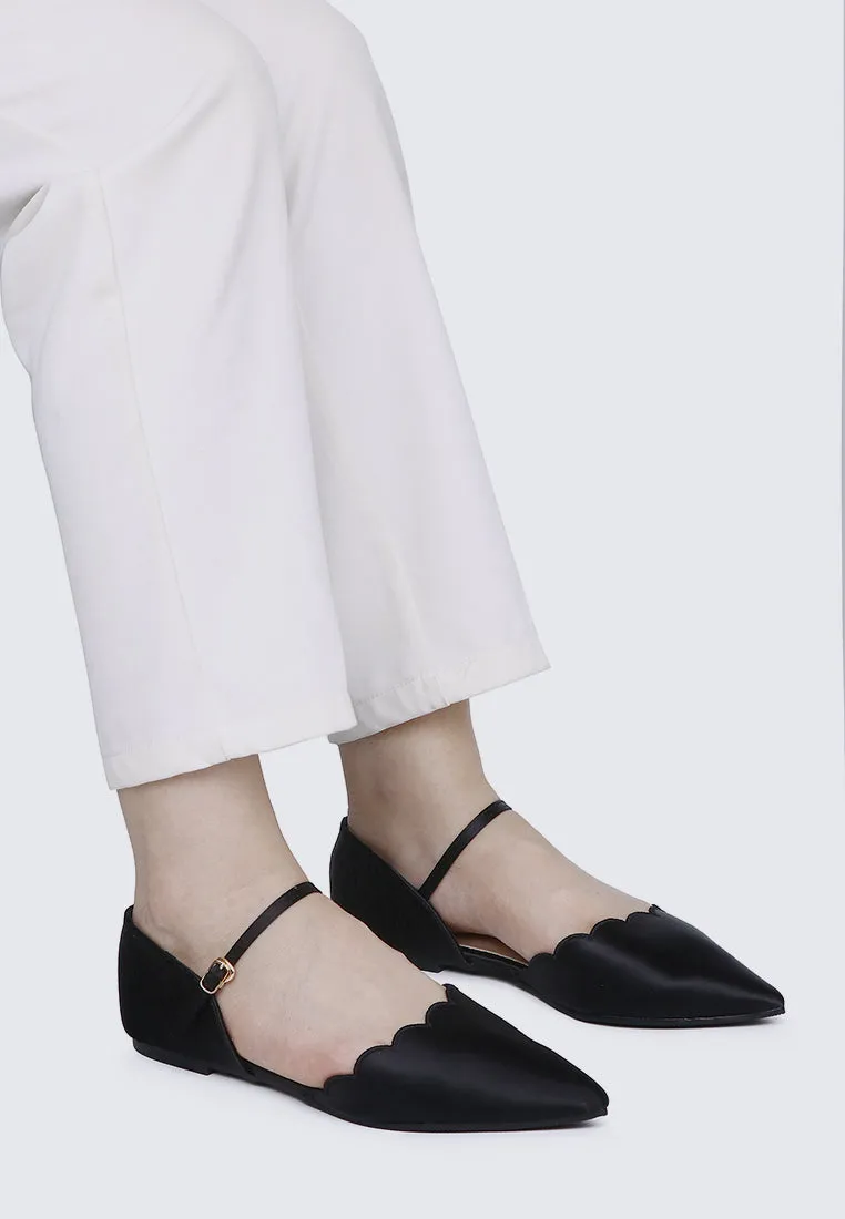 Azzurra Comfy Ballerina In Charcoal