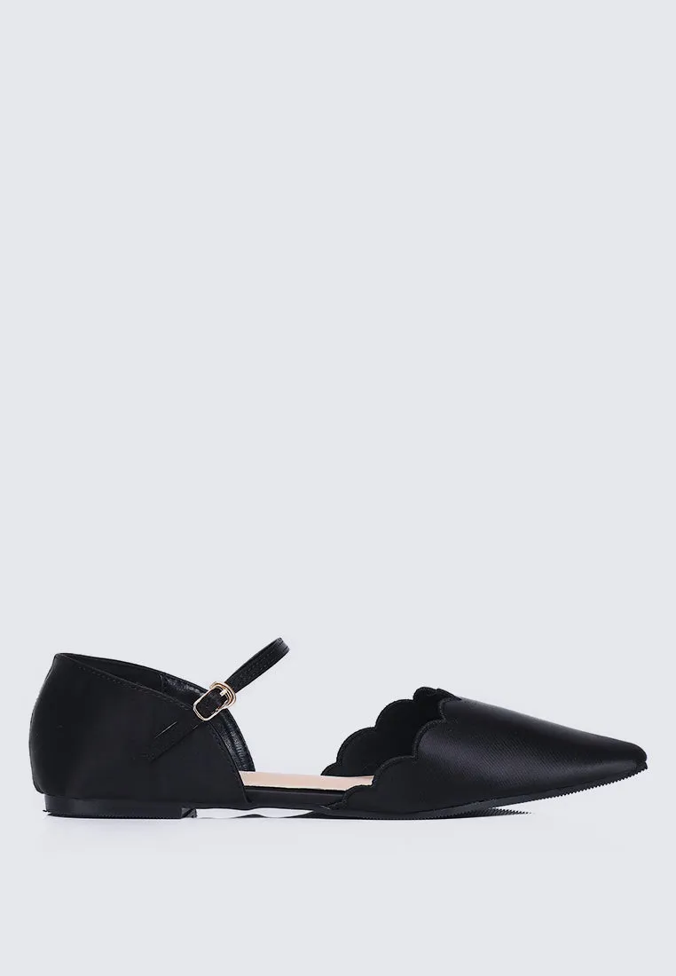 Azzurra Comfy Ballerina In Charcoal