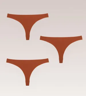 Balíček Clean cut Tanga karamel - 3 ks