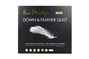 Bas Phillips 70/30 DUCK Down & Feather Quilt