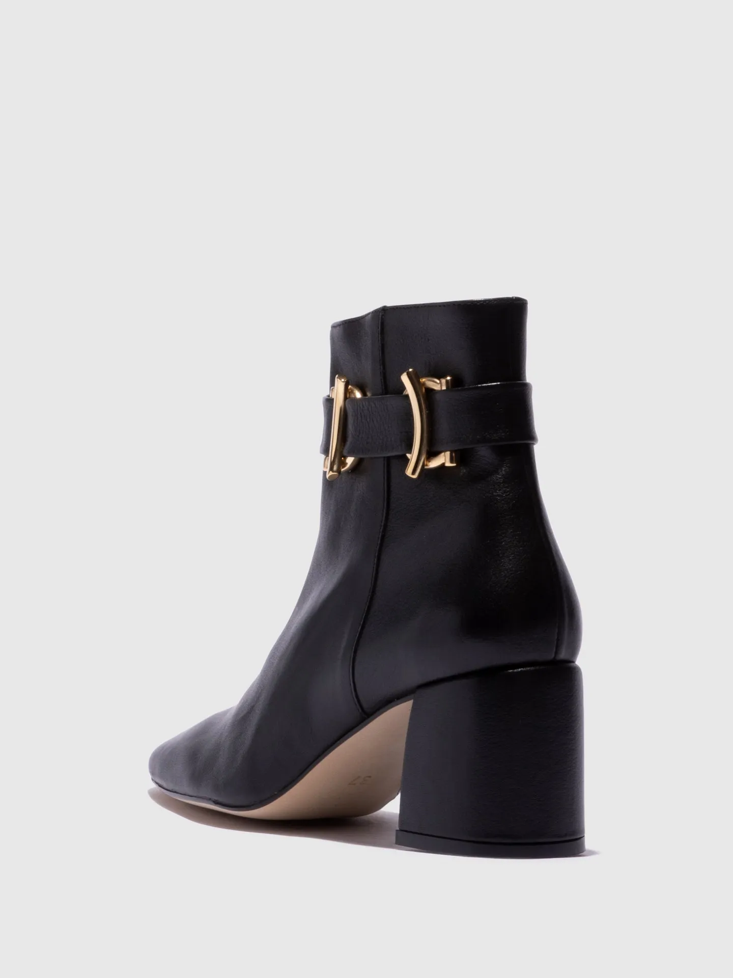 Black Zip Up Ankle Boots