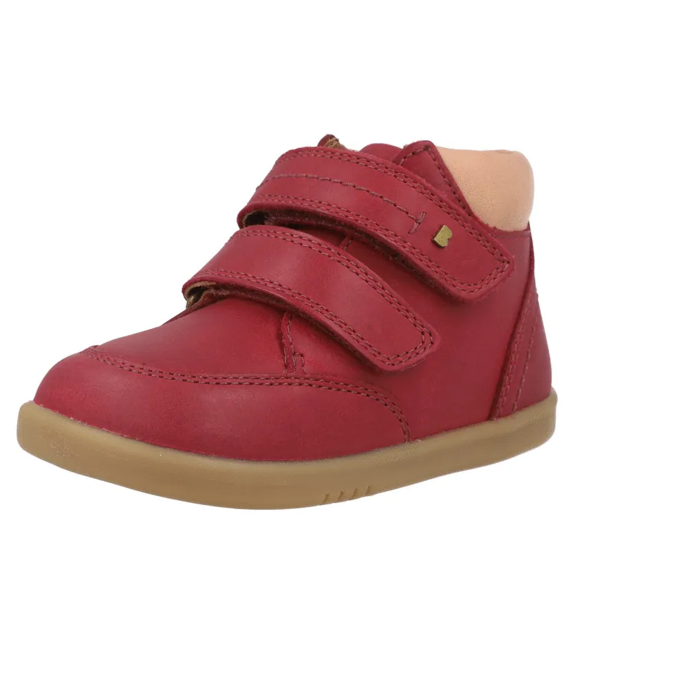 Bobux Timber Cranberry Leather Boots for Kids