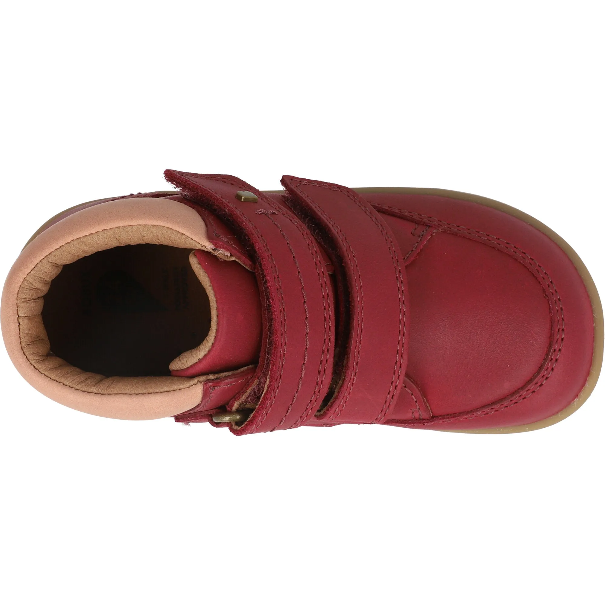 Bobux Timber Cranberry Leather Boots for Kids
