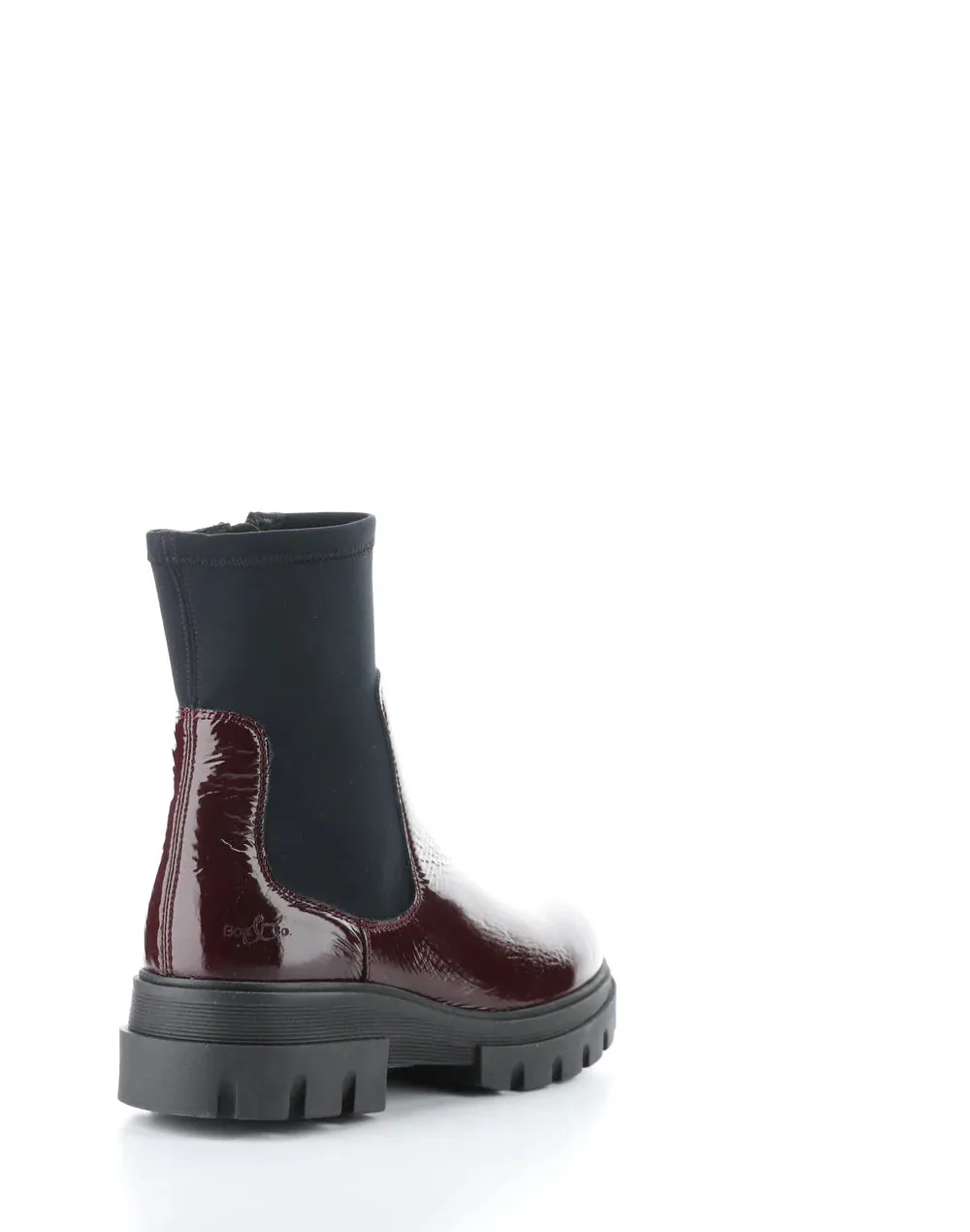 BOS & CO FIVE BORDO PATENT LEATHER WATERPROOF BOOT