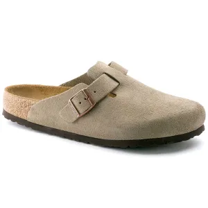Boston Soft Footbed Suede Leather Taupe