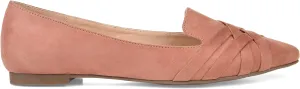 Brinley Co. Womens Pointed Toe Flat Blush, 11 Regular US