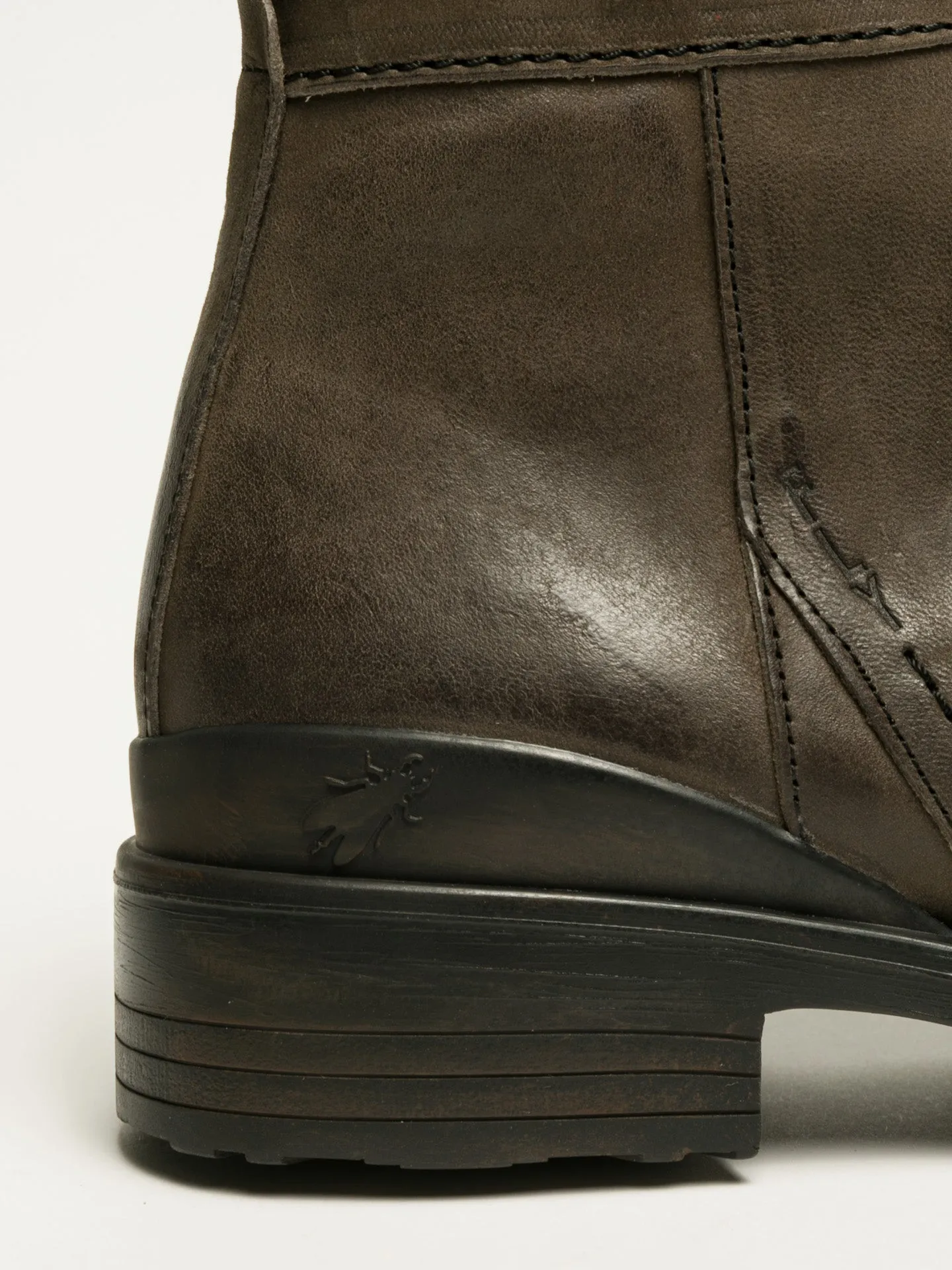 Brown Zip Up Ankle Boots