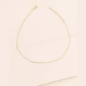 Bubble Chain Choker 14 K Gold Over Necklace