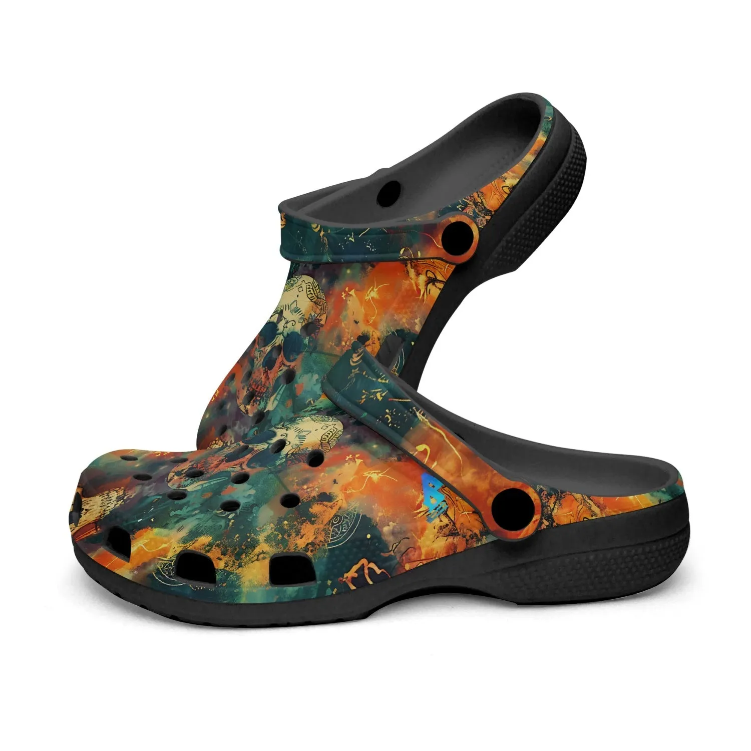 Calavera Skull Rok-Clogs