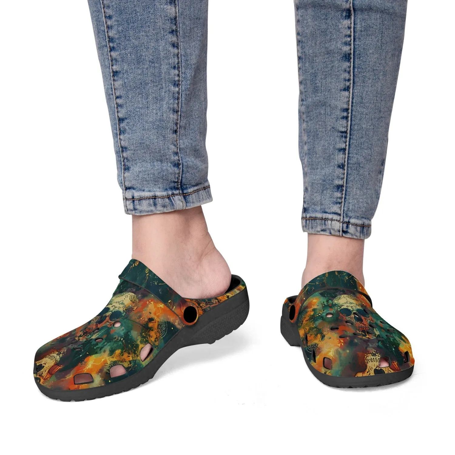 Calavera Skull Rok-Clogs