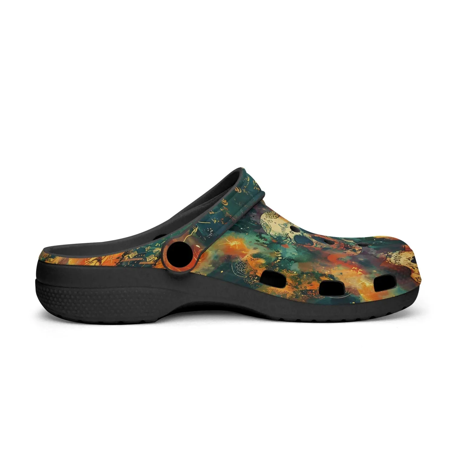 Calavera Skull Rok-Clogs