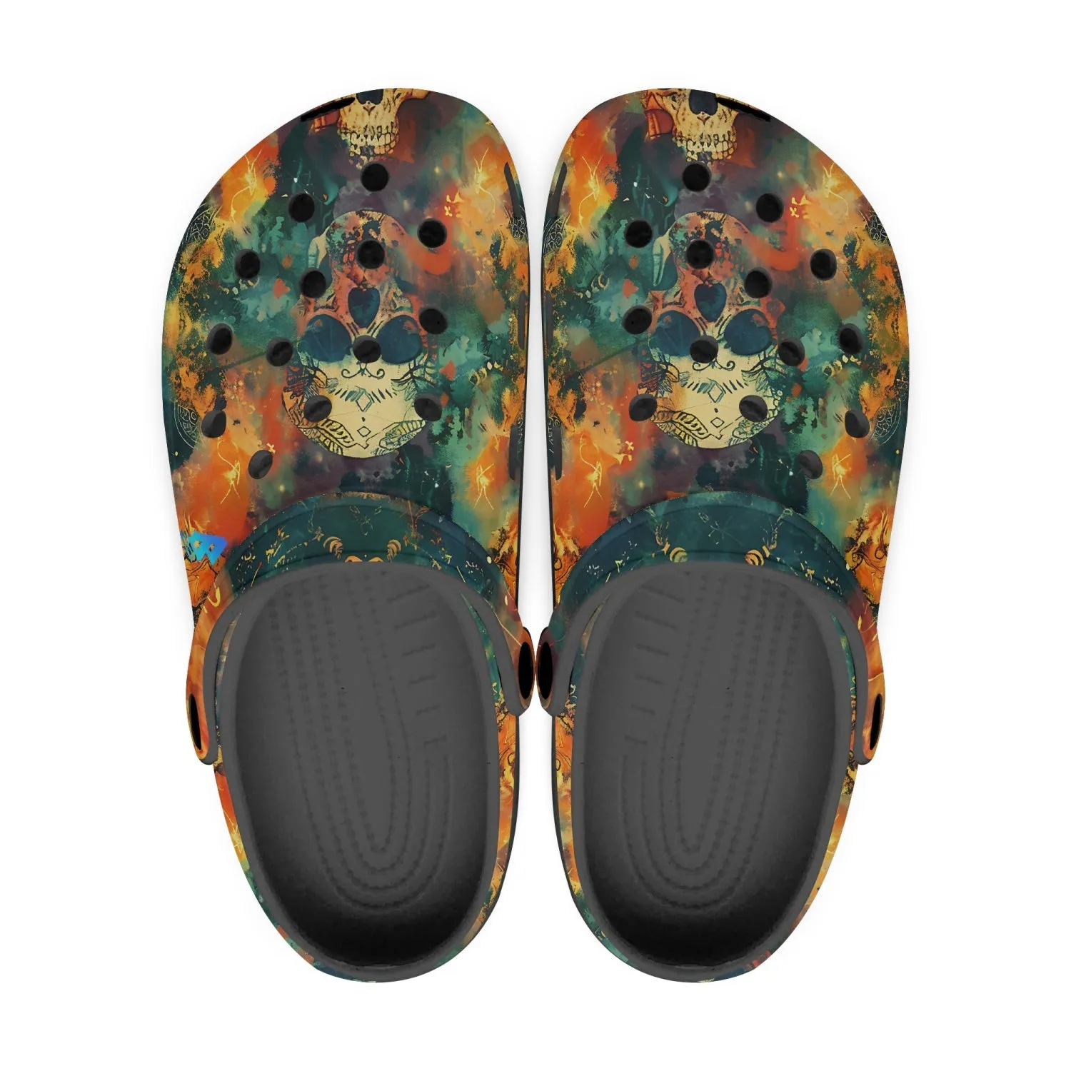 Calavera Skull Rok-Clogs