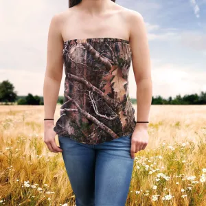 Camo Strapless Top