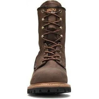 Carolina Men's Elm 8" Waterproof Logger Work Boot - Brown - CA8821