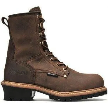 Carolina Men's Elm 8" Waterproof Logger Work Boot - Brown - CA8821