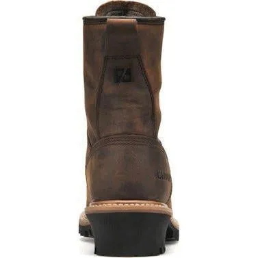 Carolina Men's Elm 8" Waterproof Logger Work Boot - Brown - CA8821