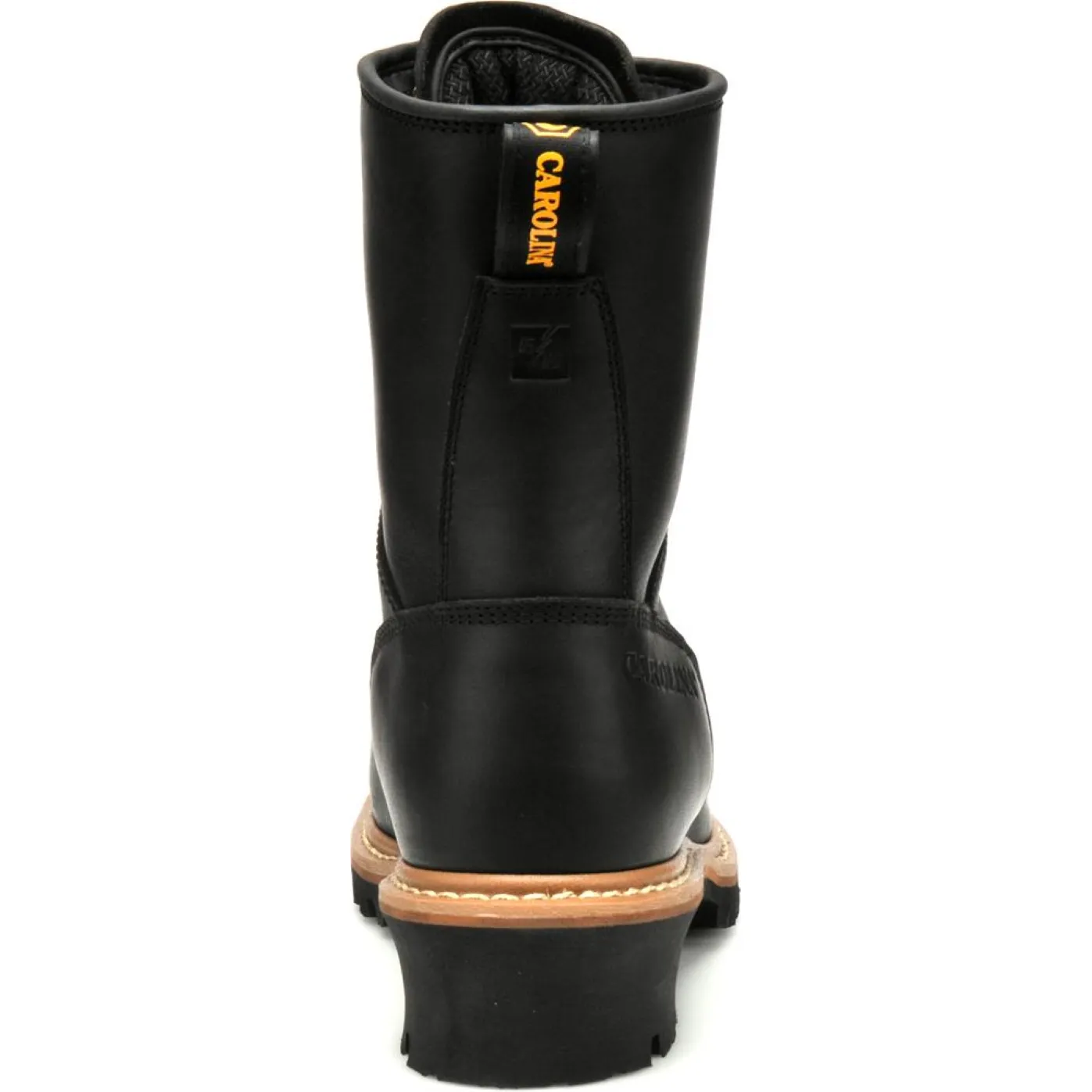 Carolina Men's Spruce 8" Waterproof Lace-to-Toe Logger Work Boot Black CA8825