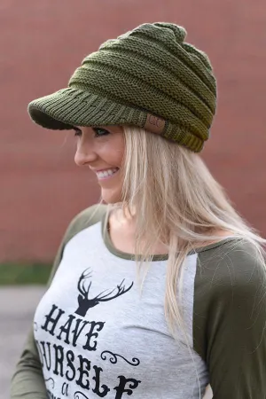 CC Beanie Cap - Olive