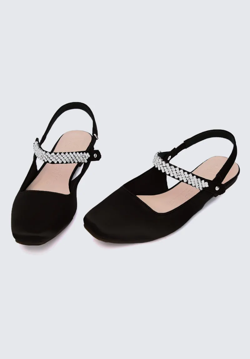 Charlize Comfy Ballerina In Black