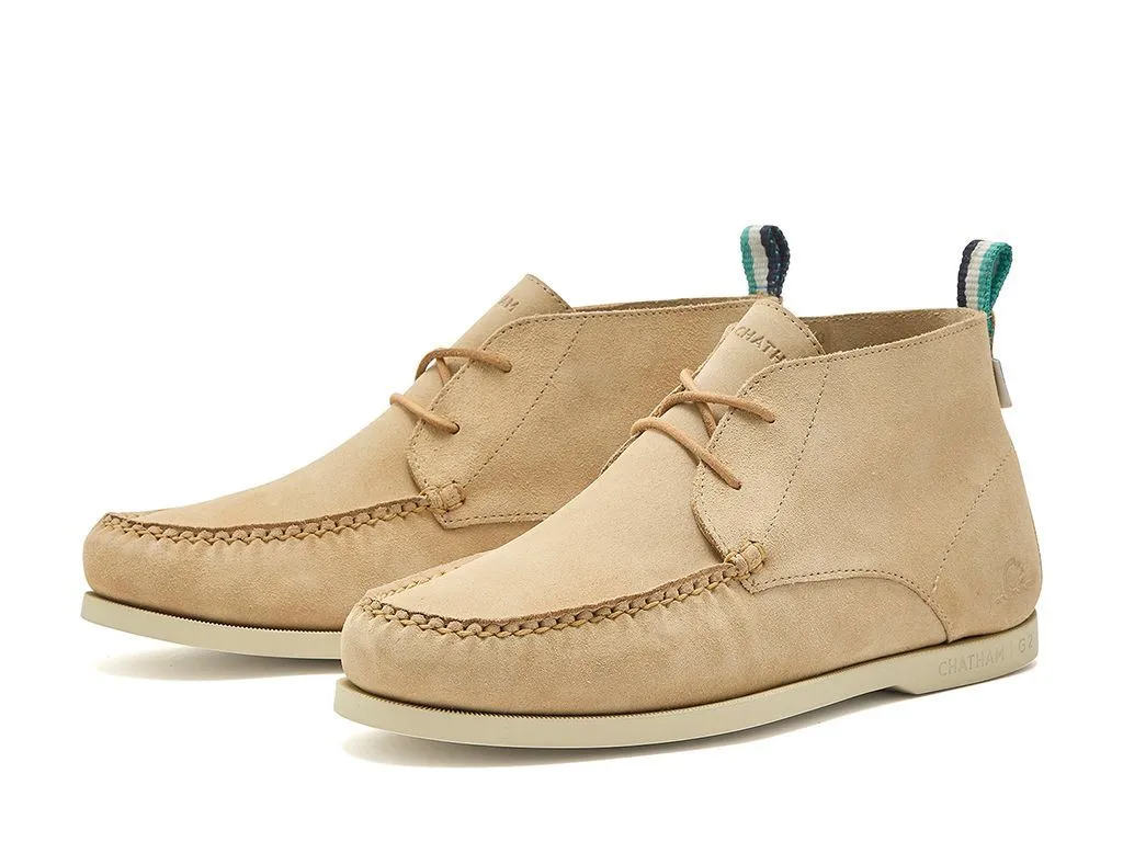 Chatham Suede Boat Chukka Boots For Men - Ives Repello G2 Sand, 6-15