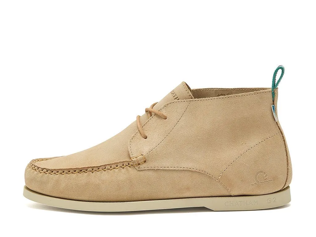 Chatham Suede Boat Chukka Boots For Men - Ives Repello G2 Sand, 6-15