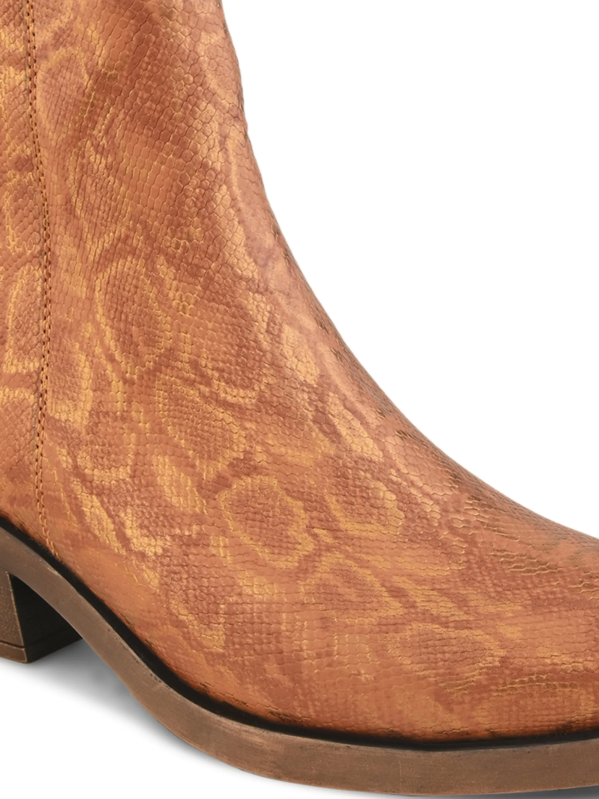 Cherise Women Rust Cuban Boots