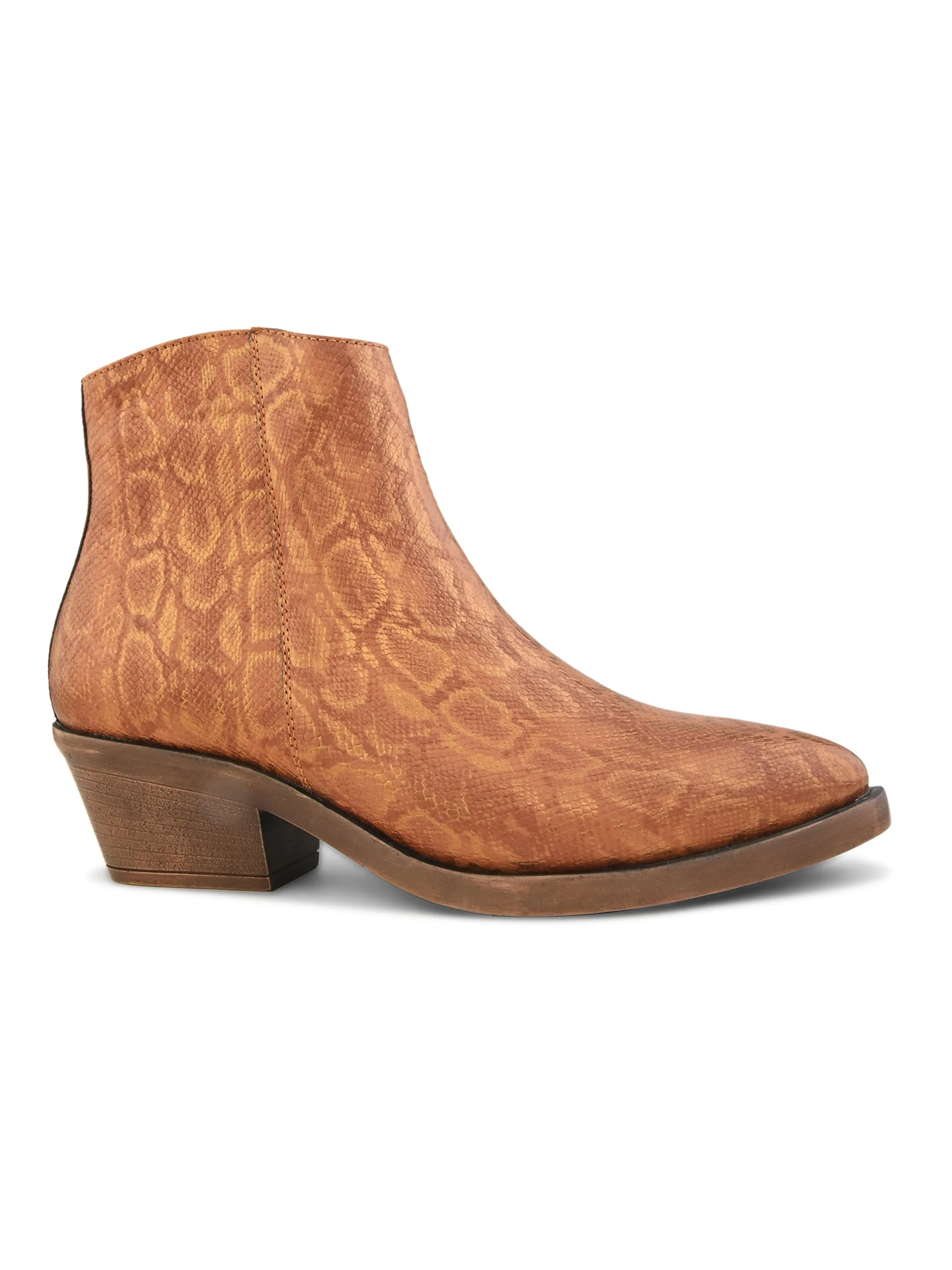 Cherise Women Rust Cuban Boots