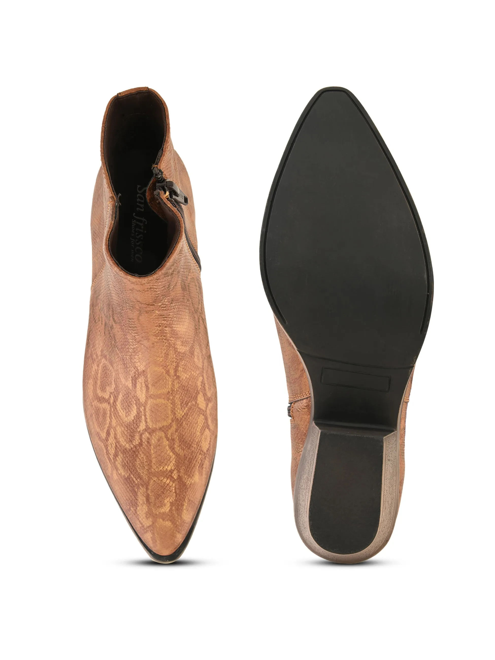 Cherise Women Rust Cuban Boots