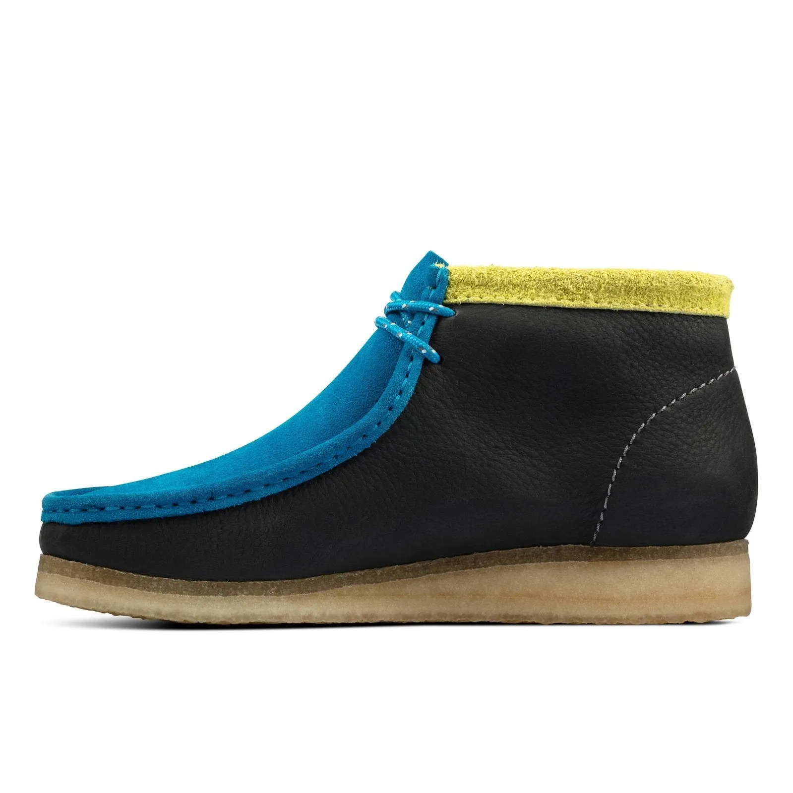 Clarks Mens Wallabee Boots Ink Combi