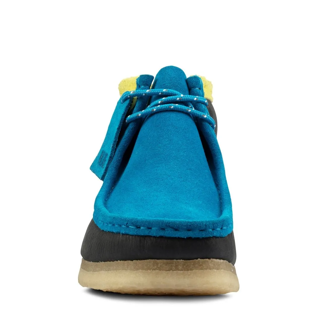 Clarks Mens Wallabee Boots Ink Combi
