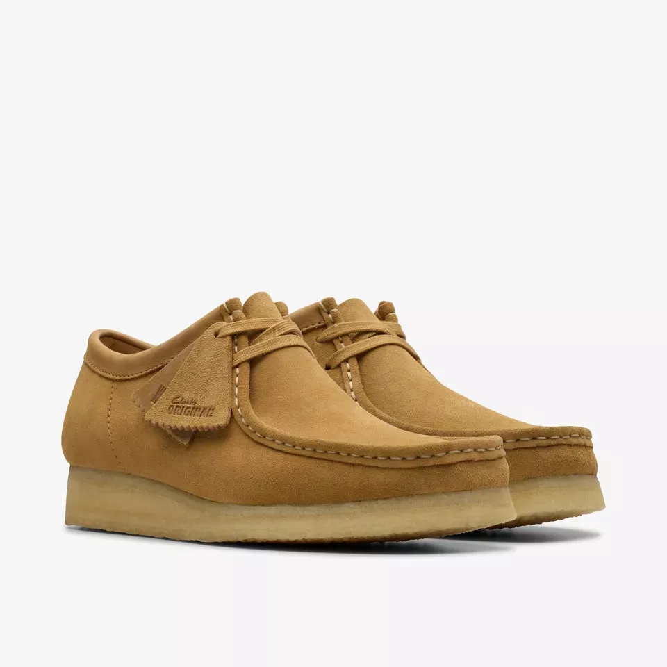Clarks Mens Wallabee Mid Tan Suede 26180198