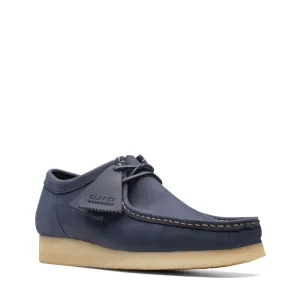 Clarks Men's Wallabee Navy Leather 26174515