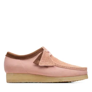 Clarks Men's Wallabee Pink Combi | Pink Embroidery Suede