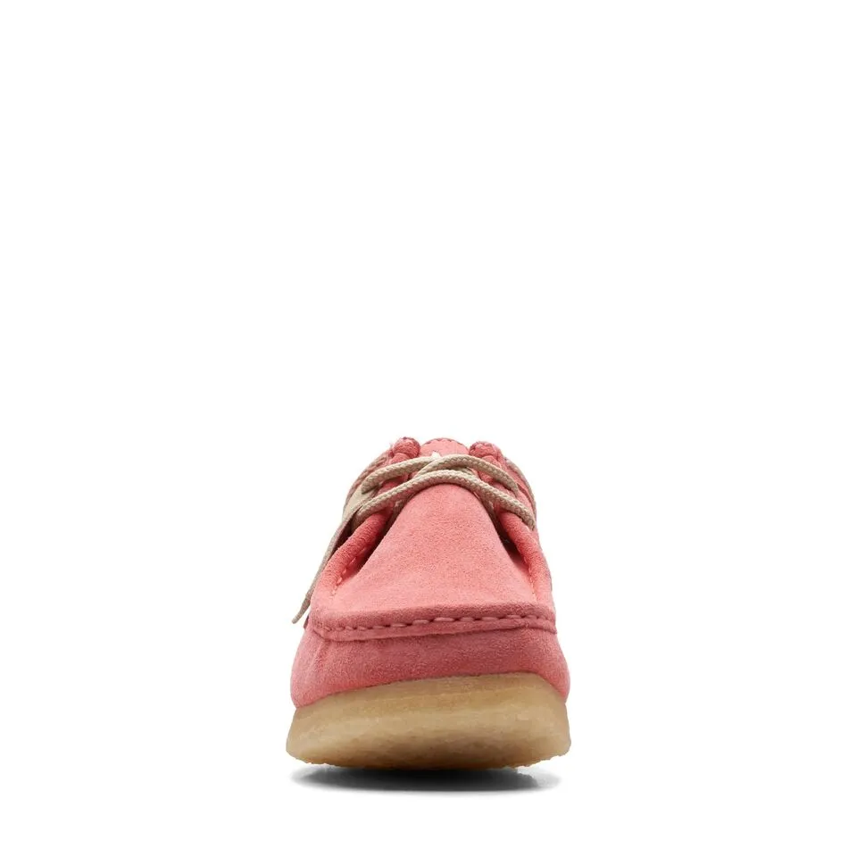 Clarks Men's Wallabee Pink Combi | Pink Embroidery Suede