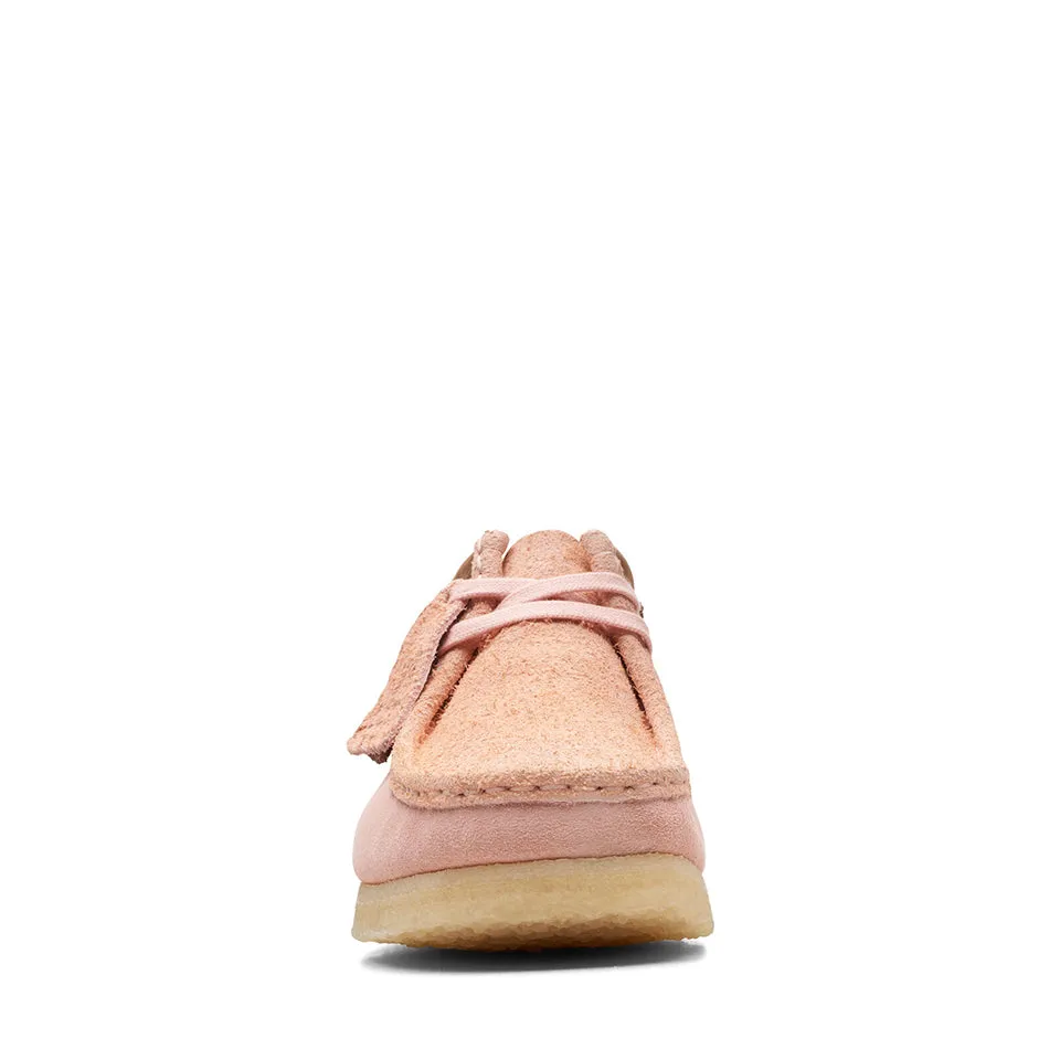 Clarks Men's Wallabee Pink Combi | Pink Embroidery Suede