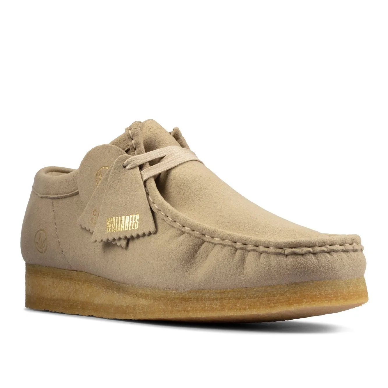Clarks Mens Wallabee Sand Vegan